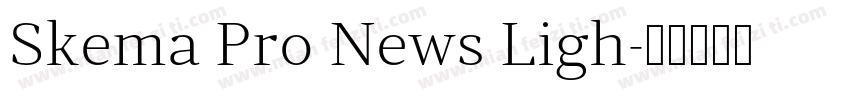 Skema Pro News Ligh字体转换